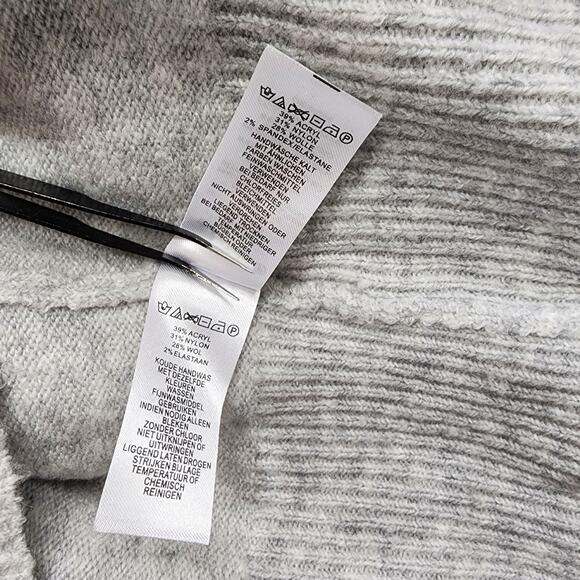 The Prairie by Rachel Ashwell Sweater Dress Womens S Gray Wool Blend Mock Neck - Picture 8 of 12